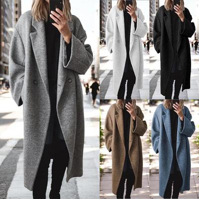 2025 Winter Multicolor Woolen Overcoat Women's Jacket - Europe & America