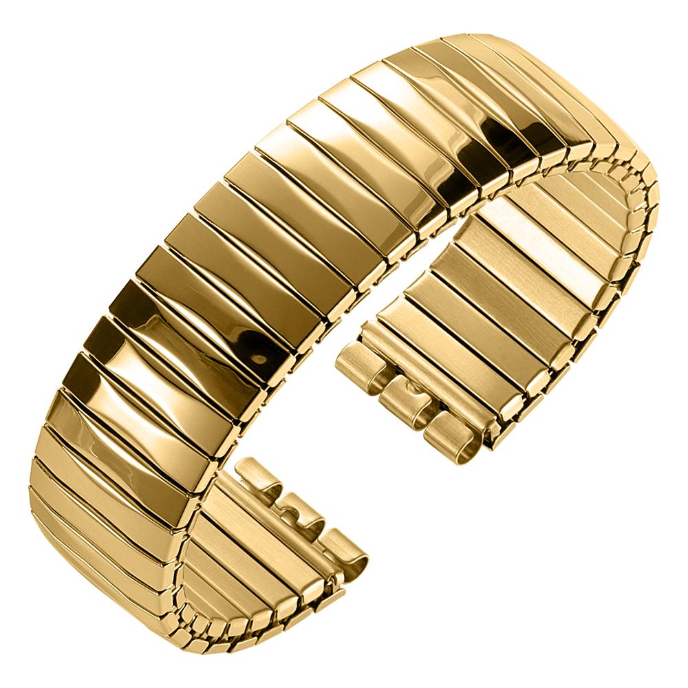Cinturino per orologio in metallo elastico da 17 mm 20 mm per cinturino orologio Swatch Espansione elasticizzata Cinturino per orologio in acciaio inossidabile Uomo Donna Accessori bracciale