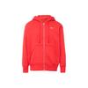 Solid Color Hooded Fleece-Lined Thickened Women's Sweatshirt Red