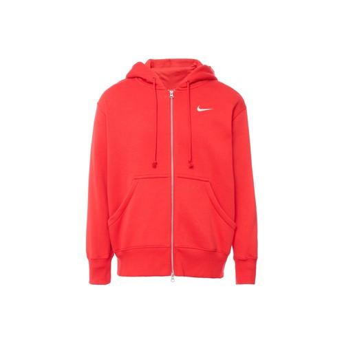 

Nike Solid Color Hooded Fleece-Lined Thickened Women s Sweatshirt Red M червоний