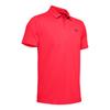 Under Armour Polo Shirts Men's Red Polo Collar Moderate Straight Fit 1350035-628
