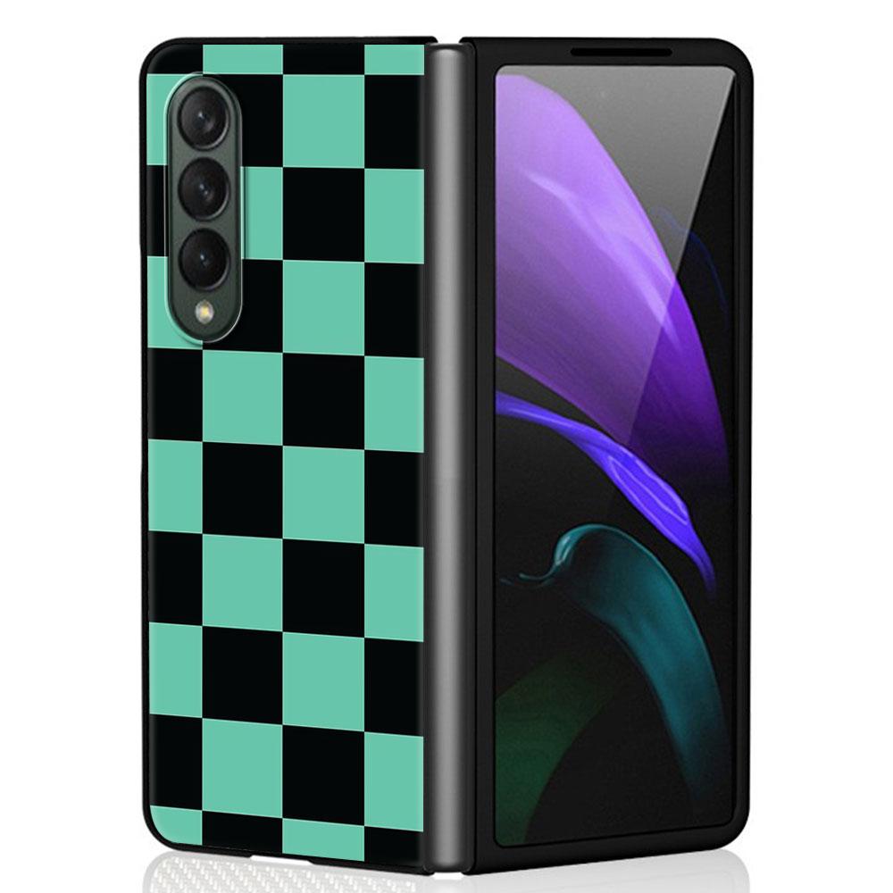 כיסוי טלפון קשיח PC מצויר של Demon Slayer עבור Samsung Galaxy ZFold3 Z Fold4 5G ZFold4 Z Fold3 Z Fold 4 Z Fold הדפס תיק