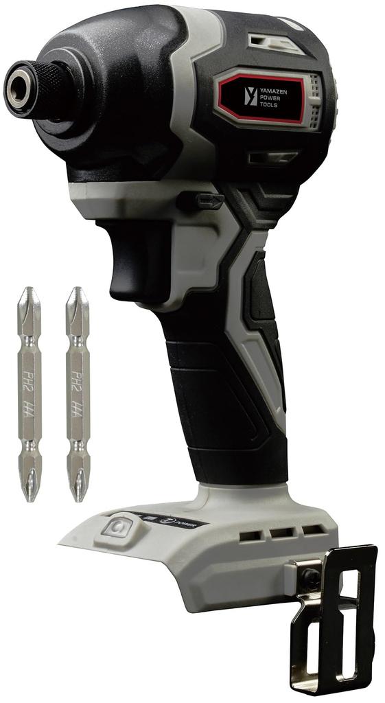 Yamazen 18V Rechargeable Impact Body Only Sold Maximum Tightening Torque of 190 with LED Light YID-180 Driver, (Charger Separately), Nm, [18V Series]