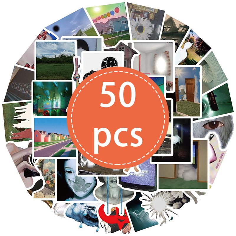 First-Class 50Pcs Superior-Grade Horror Top-Grade Stickers Top-Grade Gothic Top-Grade Weird Premium-Quality Aesthetic Top-Grade Sticker