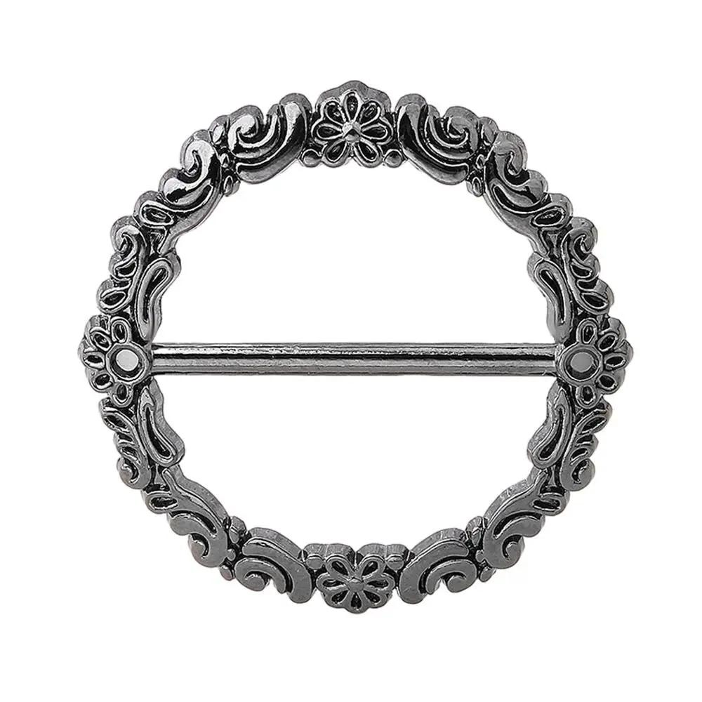 1Pc Scarf Buckle Scarf Ring Shawl T-Shirt Clip Brooch Waist Buckle Silk Clasp Clips Fashion Jewelry