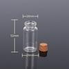 Transparent Glass Sealed Decoration Vial Cork Stopper Lid Storage Subpackage Bottle Multi Purpose Small Capacity Reagent Bottles