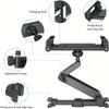 Telescopic Car Rear Pillow Phone Holder Tablet Rotating Holder Car Back Seat Stand Headrest Bracket Universal Holder Accessories
