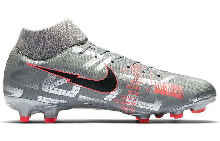 Nike Mercurial Superfly 7 Academy Mg Metallic Grey Crimson AT7946-906