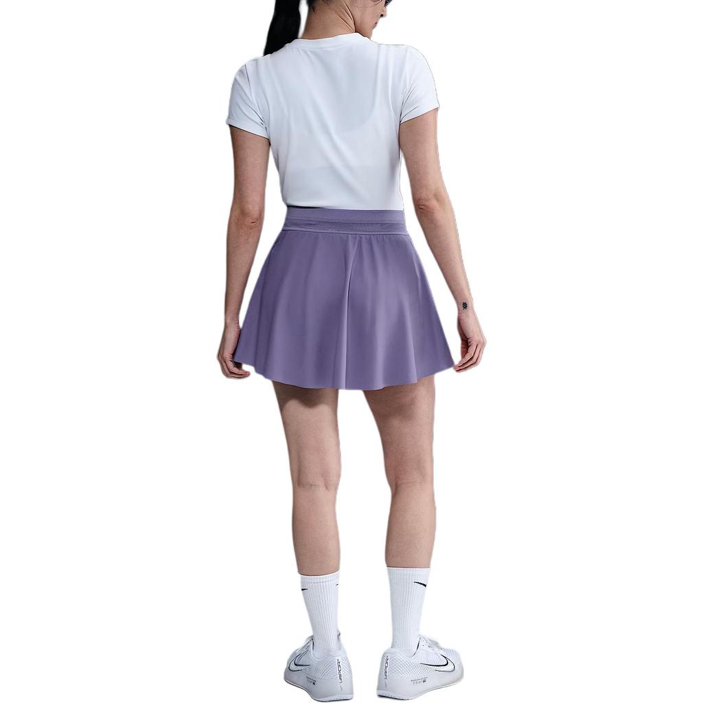 Nike Court Advantage Dri-Fit Atmungsaktiv Schnelltrocknend Tennis Webpatchwork Freizeitrock Damen Röcke Dunkelviolett FZ6730-527