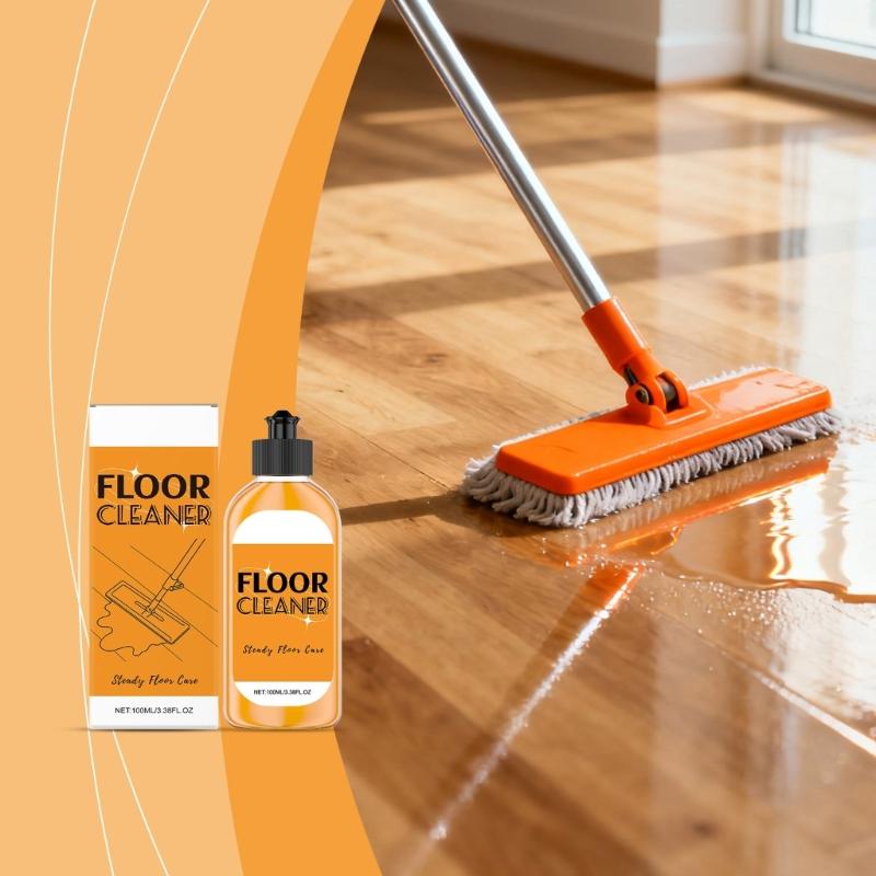 Household Floor Cleaning Liquid Safe For Tiles Hard and Wood Floor Cleaner Scented and Fast Drying Formula