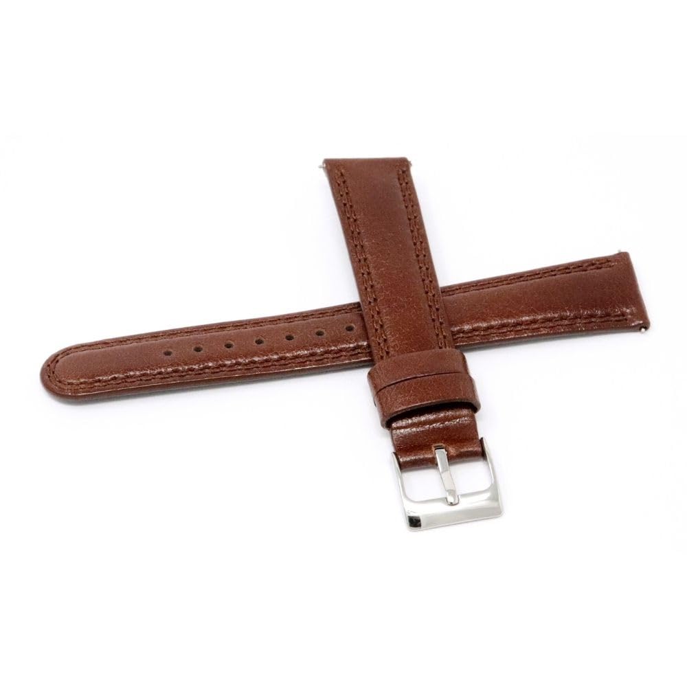 [Seiko] Watch Band, 20mm, Genuine Leather Strap, Men s, with Care Instructions (Brown)