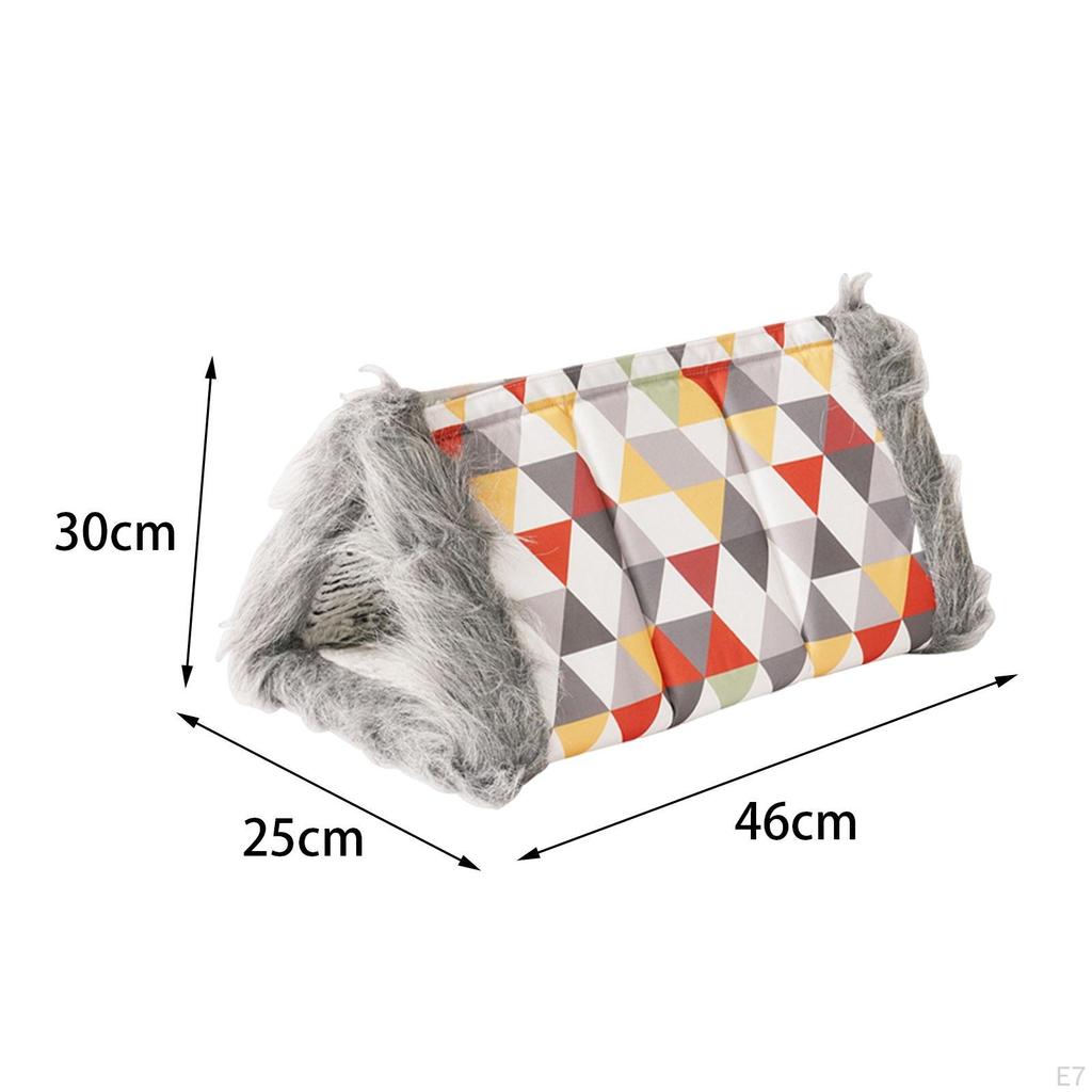 2 in 1 Cat Warm House Pad Washable Soft Reversible Velvet Cushion Blanket Dog Tent Cave Pet Bed for