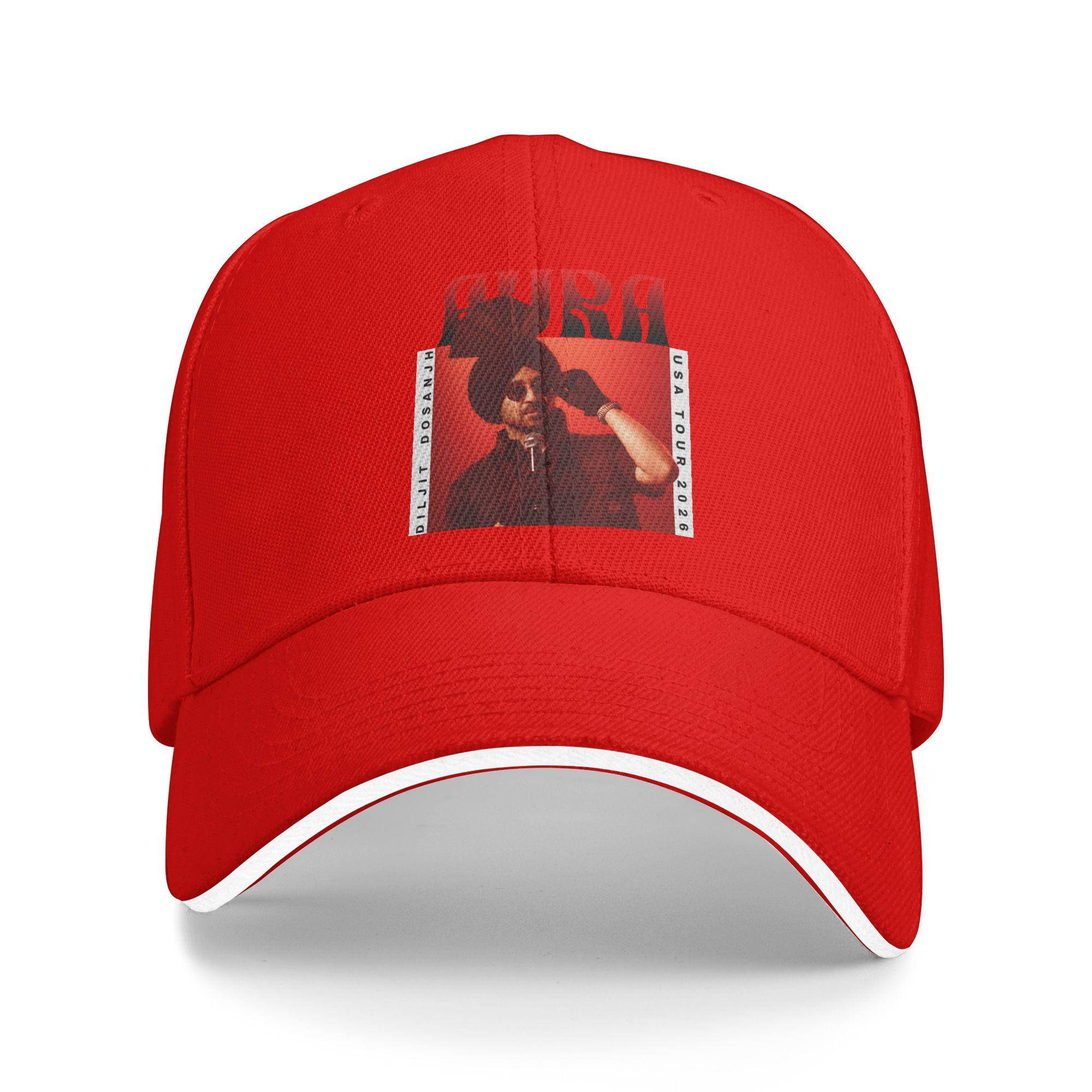 

Aura Title Diljit Dosanjh 2026 Sun Baseball Cap Spring Couple Women Design Trucker Hat Trendy Hiking Fishing Baseball Caps One Size