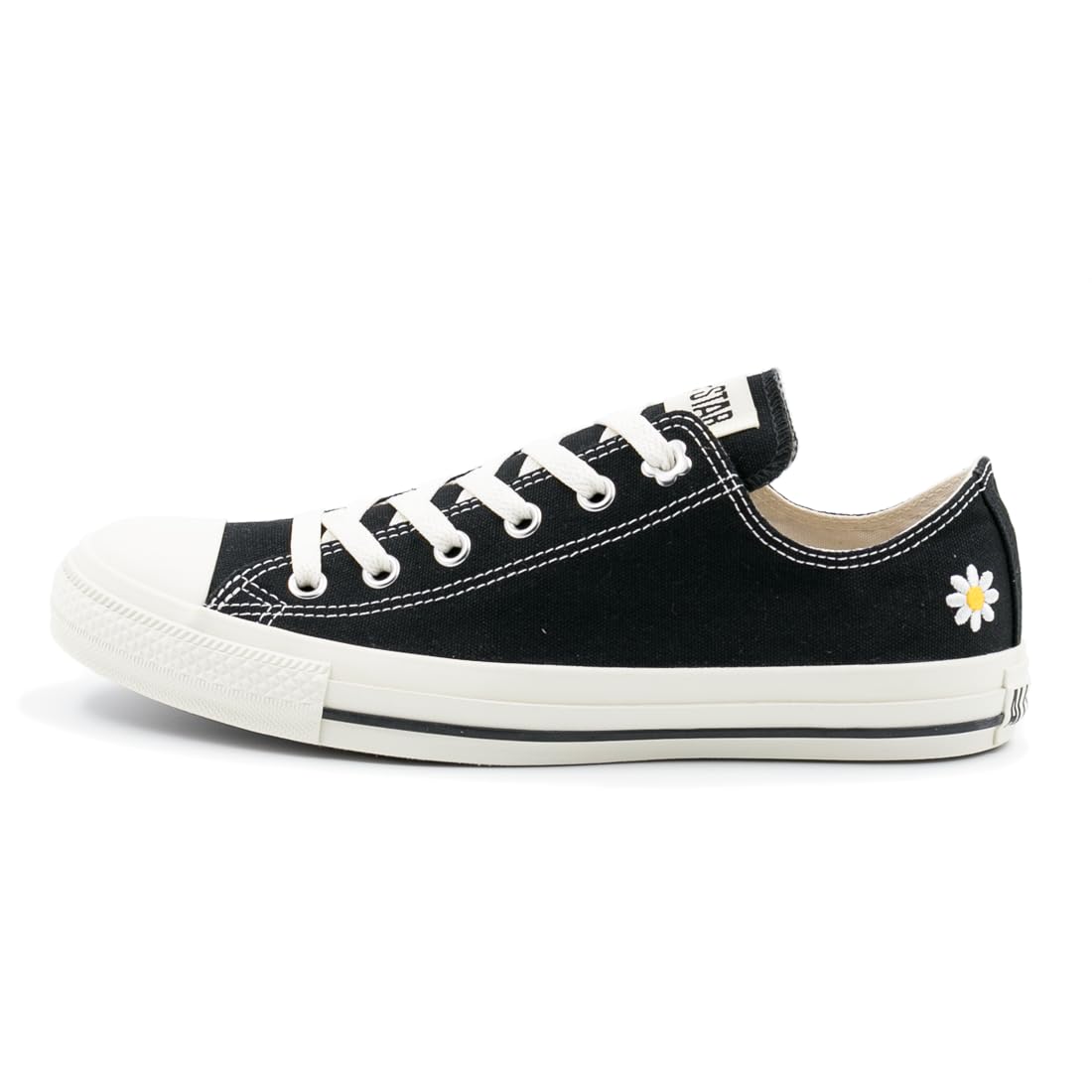 

Converse ALL STAR FLOWEREYELETS OX Size cm Sneakers, Black, 22.5 чёрный