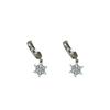 Korean Zircon Flower Stud Earrings: Versatile, Minimalist, High-End Luxury for Women
