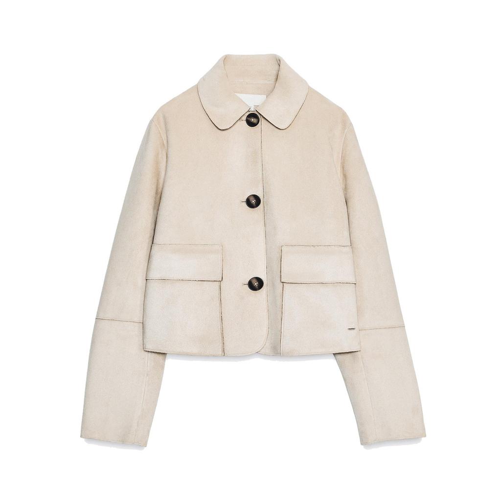 Autumn and Winter New European and American Cross-border Women's Clothing Street Fashion Casual Suede Jacket W09 11560