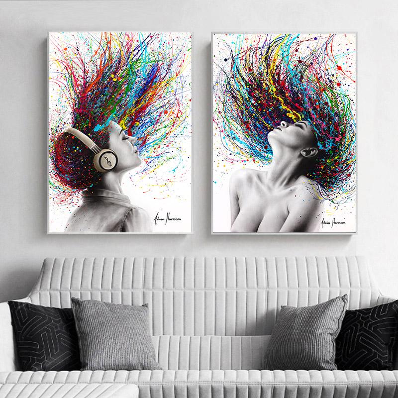 Nordic Canvas Paintings Abstract Ashvin Harrison Art Excite Wall Art Posters and Prints For Living Room and Porch Decoration