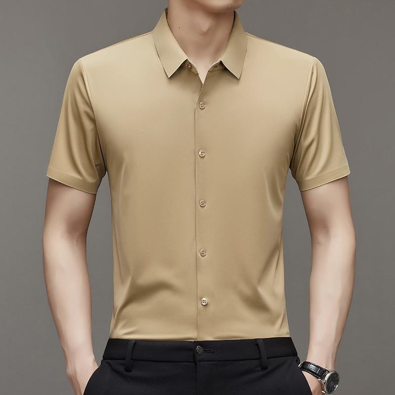Men's Short Sleeve Shirt Summer Business Casual