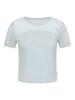 HYDROGEN Women'S Mesh Color Block Variation Short Sleeve Round