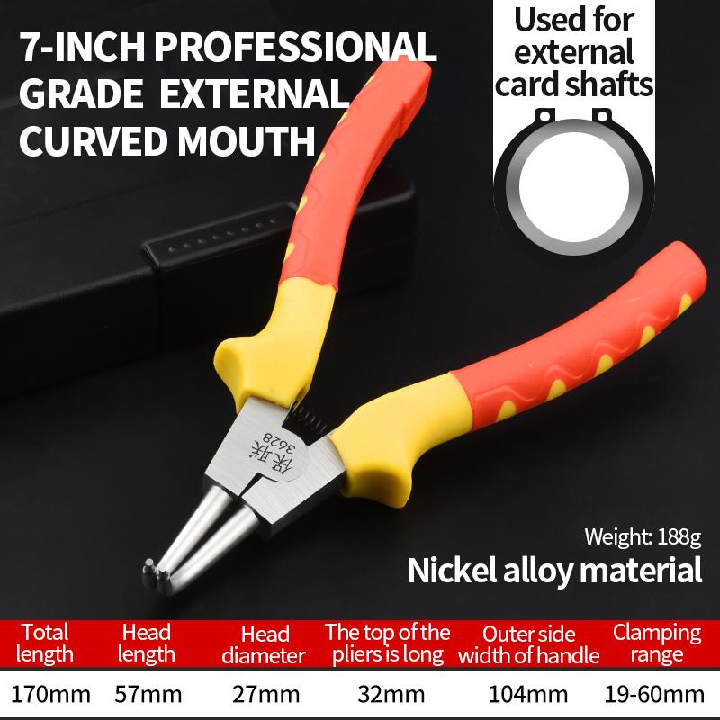 BAOLIAN Circlip Pliers Multifunctional Expansion Pliers Retaining Ring Pliers Hand Tool Professional
