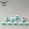 Yongfengyuan Madam Porcelain 15-Piece Hand-painted Blue Tea Set