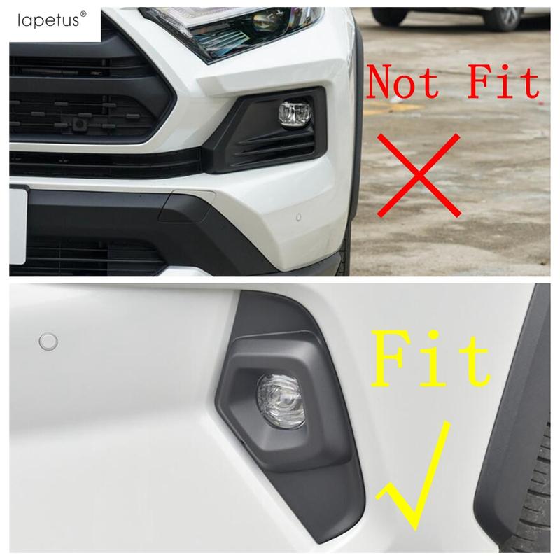 Front Fog Light Lamp Frame Eyebrow Cover Trim For Toyota RAV4 RAV 4 XA50 2024 2025 Chrome Accessories