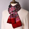 Black Mulberry Silk Men'S Scarf Imitation Silk Silk Scarf Plaid Men'S Middle-Aged And Old Scarf Spring, Autumn And Winter Thin