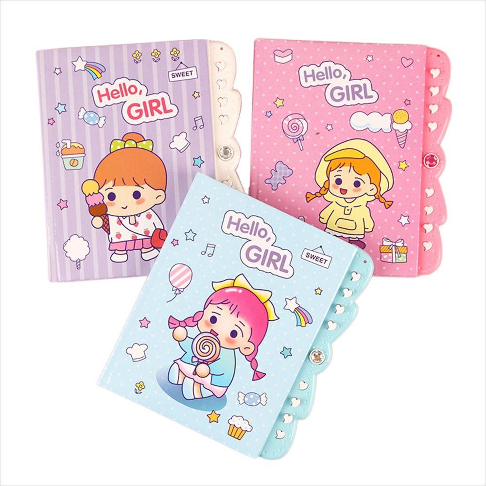 

Supplies Student Animals with Lock Small Password Notebook Notepad Password Diary Small Notebook girl random 1pc
