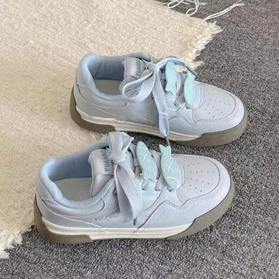 Wasteland Wind Niche Original Platform Sports Board Shoes Women's Ins Tide 2025 Spring New Student Casual White Shoes