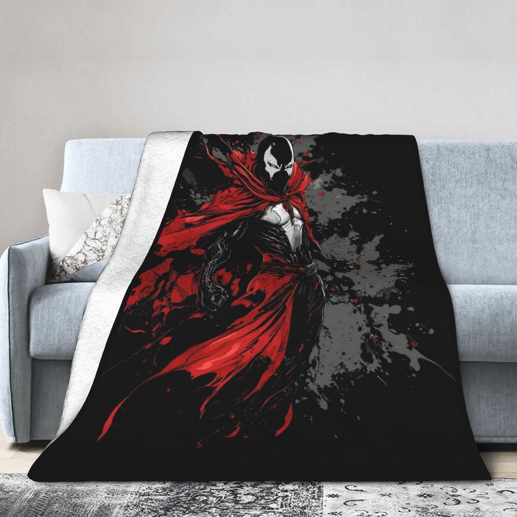 Spawn Blankets Fleece Decoration  Portable Soft Throw Blankets for Sofa Outdoor Quilt