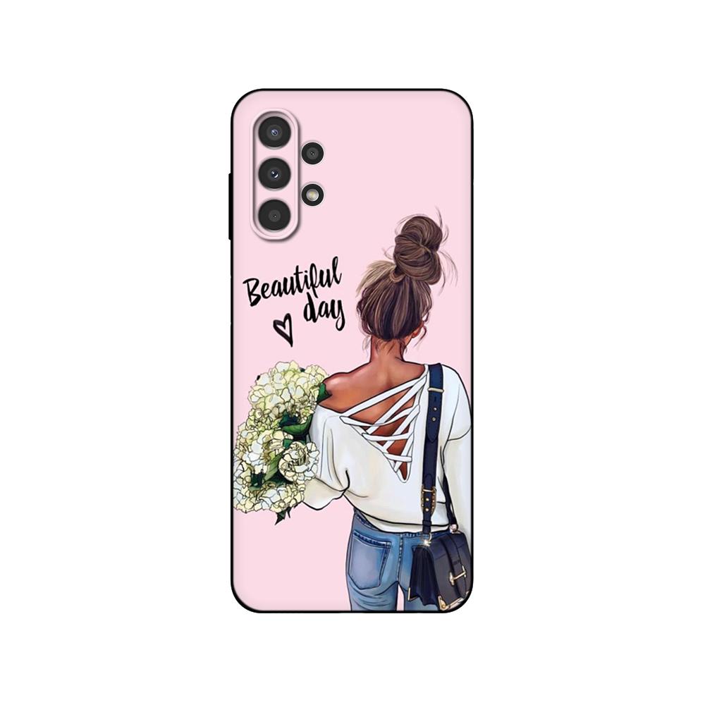 For Samsung Galaxy A13 5G 4G Case Back Cover 5G 4G For Samsung A13 LTE Bag Soft Silicon Black Tpu Case Pink Anime Space Car