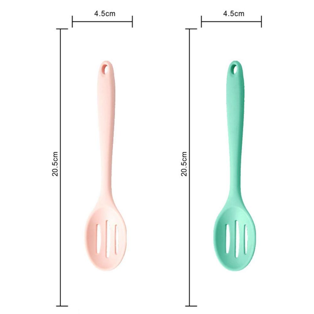 Baking Heat Resistant Silicone Kitchenware Non-stick Cooking Tools Slotted Spoon Cookware Utensils