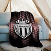 1PC Monaco Football club Printed Soft Flannel Blanket Throw for Adult Bedroom Living Room Sofa Camping Travel Fan gifts Christmas Gifts