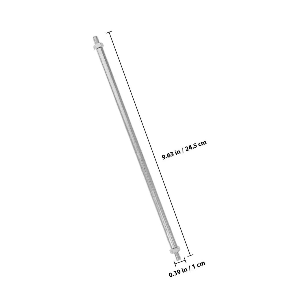 Side-Press Mop Bucket Water Press Rod Replacement 24.5cm Heavy Duty Stainless Steel Wheels Sturdy Pressure Rod Easy Install