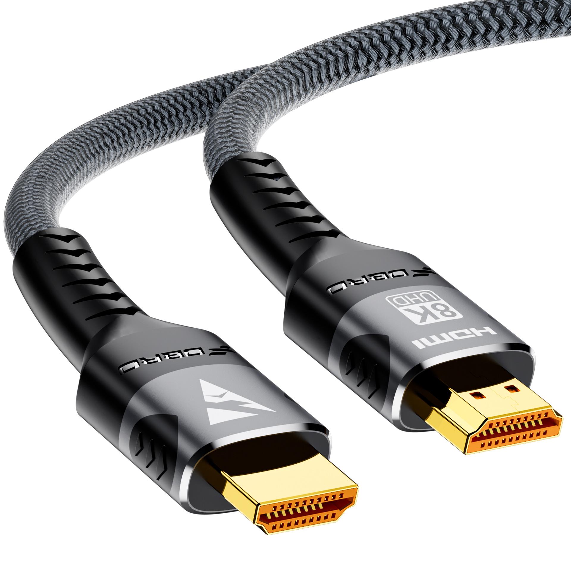 

Кабель HDMI 2.2 16K Ультрависокої швидкості: 16K@30Гц/60Гц (DSC), 8K@120Гц, 4K@240Гц 3M