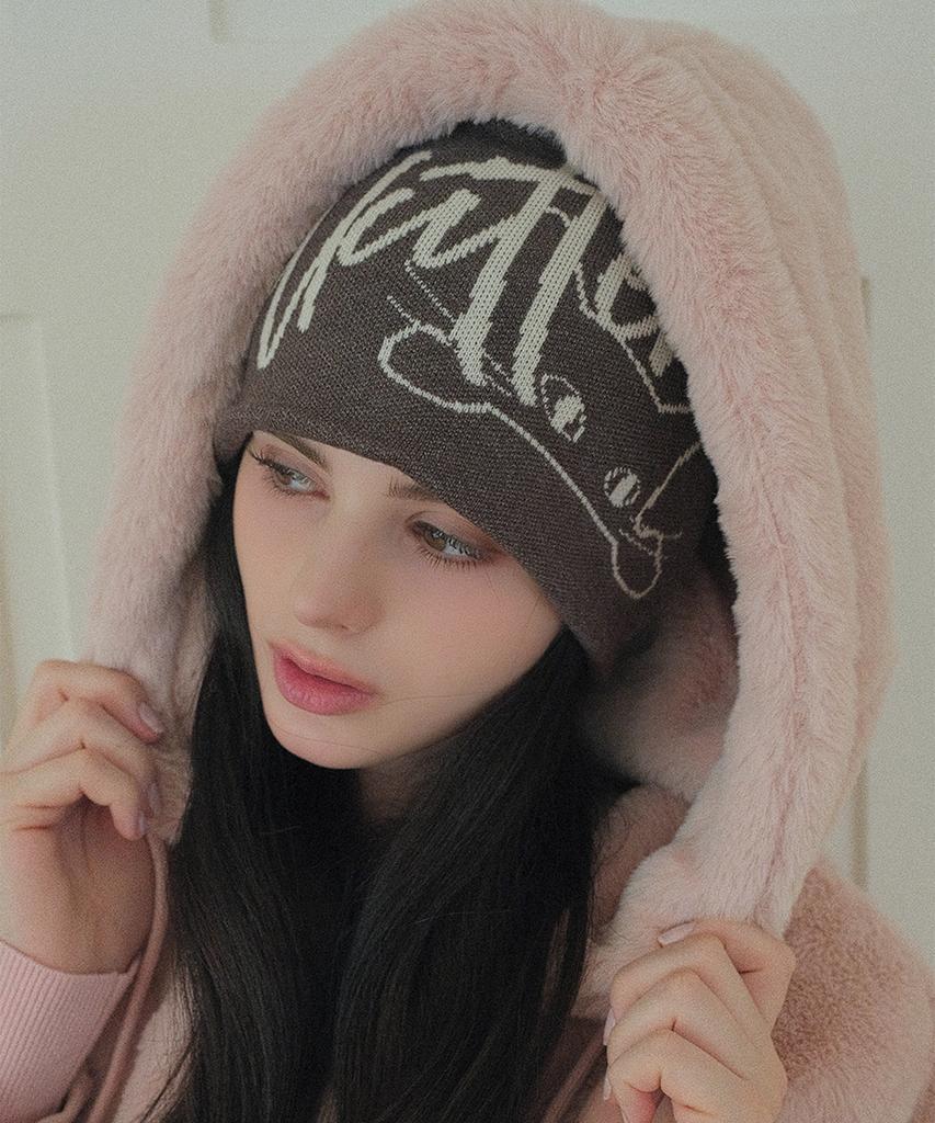KOOLKITTEN Peeking Kitten Knit Beanie