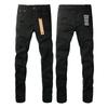 VibeStreet New Jeans Men Paint Hole Trendy American High Street  Trend Low Rise Stretch Skinny Pleated Ripped Jeans