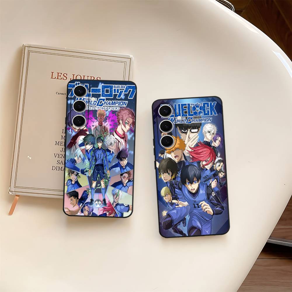 Fußball Anime B-Blau L-Lock Handyhülle Für Samsung S 24 Fe 25 Ultra Plus 20 Lite 21 30 22 23 24 22 Ultra 5G Fundas