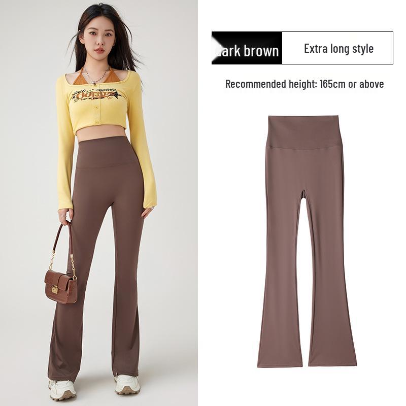 

Женские расклешенные брюки для йоги с высокой посадкой - Утягивающие, Контроль живота, Тонкий стиль для весны/лета 2025 S