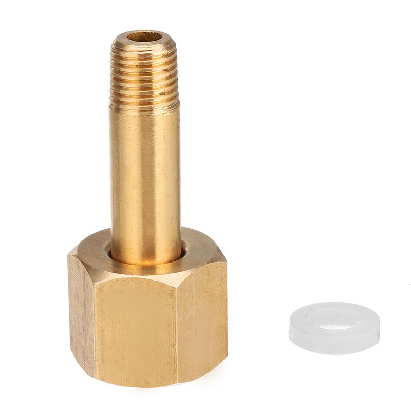 DIN 477/ W21.8 CO2 Carbon Dioxide Regulator Valve Inlet Nut Nipple with Washer Brass Nut Washer Set Accessories Tool Parts