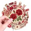 10/30/50pcs Red Valentine's Day World Cartoon Stickers Aesthetic Graffiti Decals DIY Notebook Suitcase Cute Decoration Sticker