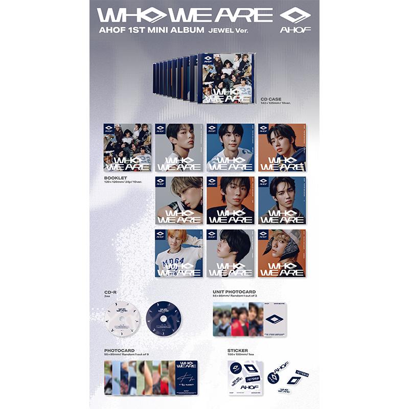 [Předobjednávka] AHOF 1. Mini Album [WHO WE ARE] PHOTOBOOK +JEWEL +QR ALBUM Ver. 3KS SET