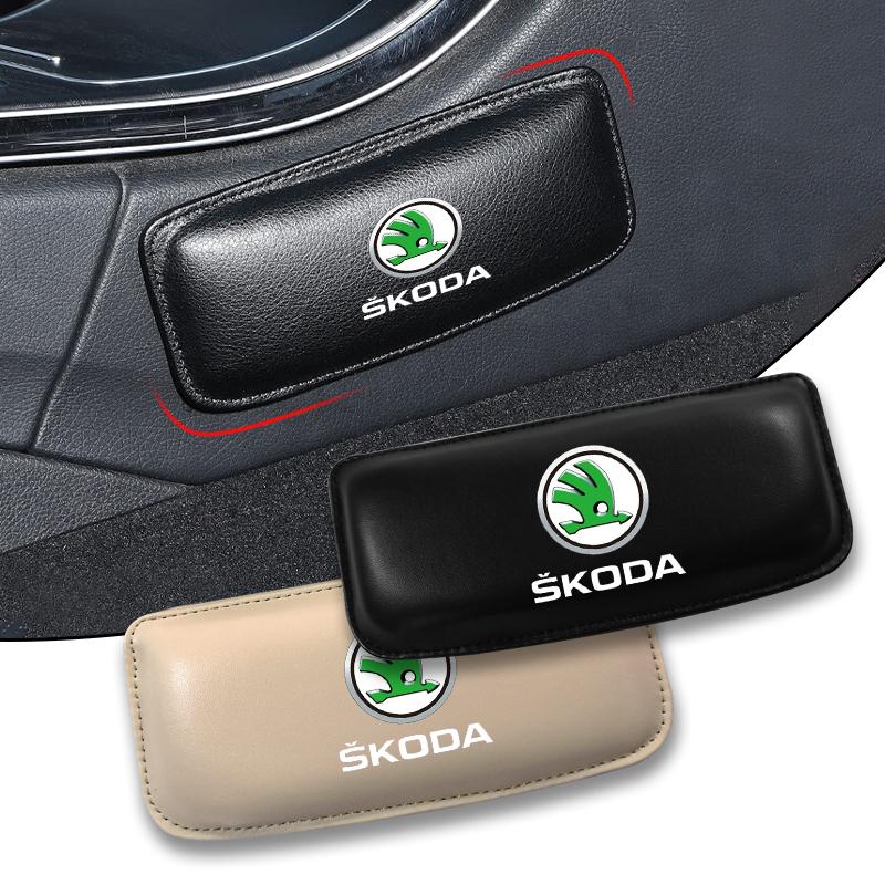 1Pcs Car Knee Pad Interior Pillow pad Comfortable Cushion Memory Headrest For Skoda Octavia MK2 MK3 2 3 A7 Fabia Karoq Kodiaq Superb Rapid Kamiq