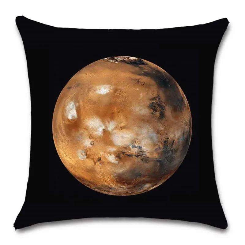 Sun and Planet Pattern Decorative Pillowcase Living Room Office Decoration Home Pillowcase