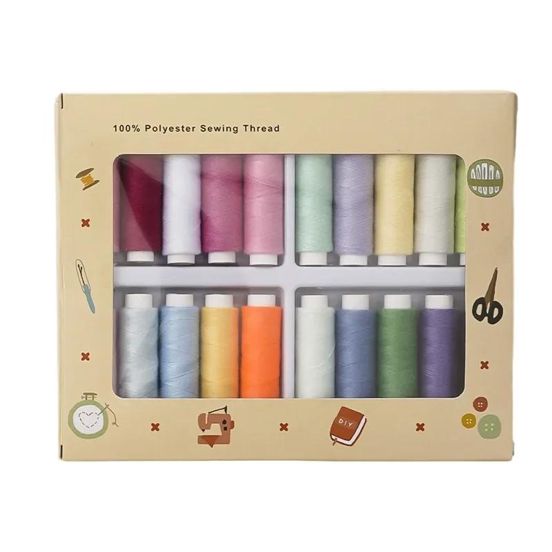 

40S/2 hand sewing thread, multi-functional household sewing thread, small spools in 20 colors, for home use, hand stitching kit