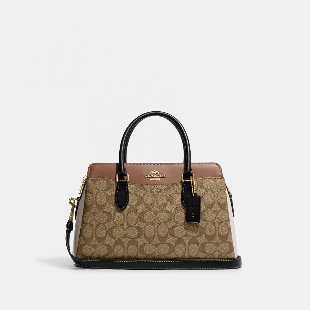 

Карриалл Coach Darcie Carryall из канвы с цветными блоками