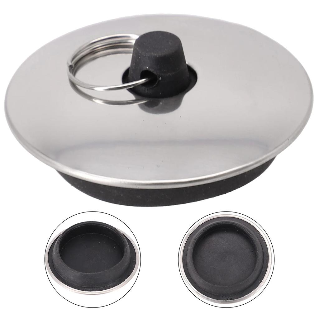 Bathroom Accessries Rubber Sink Plug Drain Stopper Round Sink Water Stopper Washroom Bathtub Accessories Drain Plug
