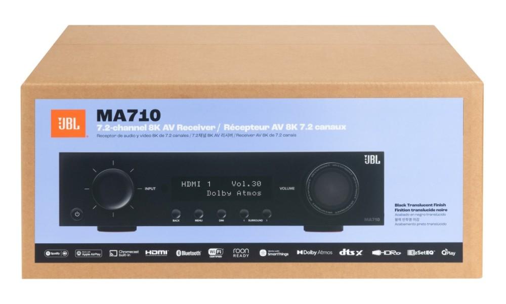 JBL MA710 SÍŤOVÝ 7.2 KANÁLOVÝ AV RECEIVER DOMÁCÍHO KINA 110 W 8K Wi-Fi Bluetooth Dolby Atmos, JBL by HARMAN