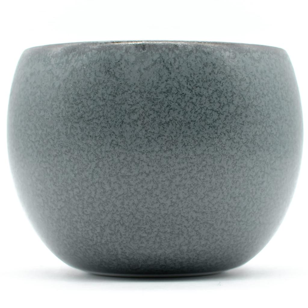 Aito Seisakusho [Sui] Ciotola Rotonda 8cm Ciotola Piccola Azzurro Cielo Nezu Mino Ware Lavabile in Lavastoviglie Adatta al Microonde Prodotto in Giappone 288049 Grigio