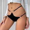 1pcs New Style Low Waist Sexy Women Panties Hot Sale Female Underwear Breathable Sexy Lingerie Ring Decor Lady Briefs